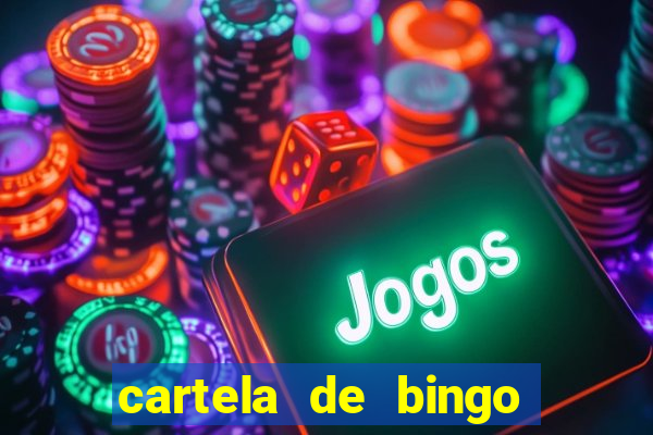 cartela de bingo cha de bebe